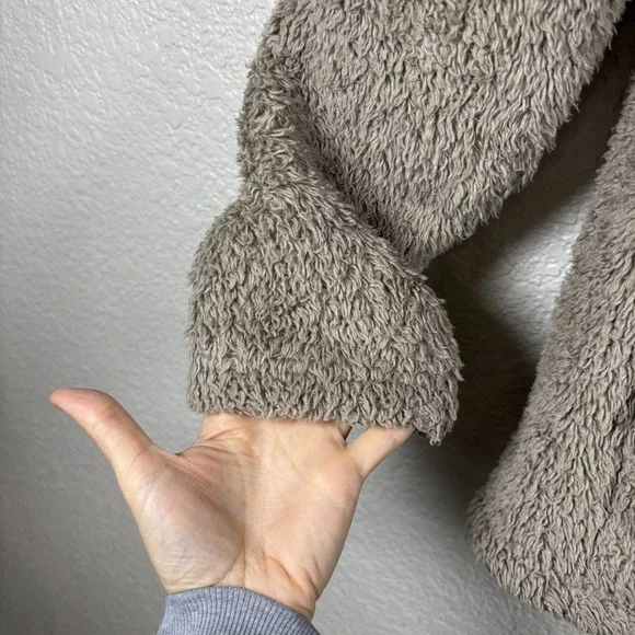 Patagonia Los Gatos Jacket Kids Girls Size XL 14 Brown Full Zip Hoodie Sherp - Picture 6 of 14